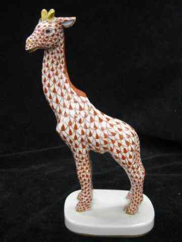 Appraisal: Herend Porcelain ''Fishnet'' Figurineof a giraffe rust early mark ''