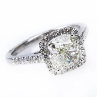 Appraisal: Approx Carat Diamond and Karat White Gold Engagement Ring Set