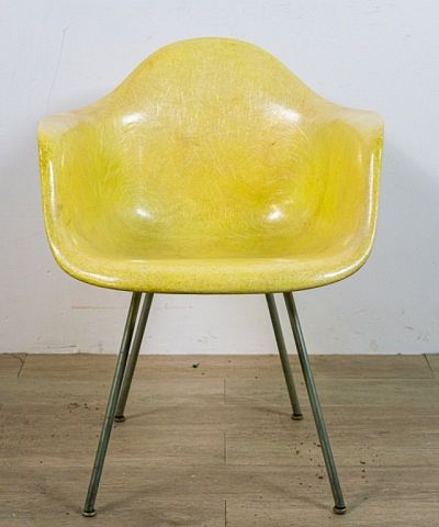 Appraisal: Eames for Herman Miller Fiberglass Arm Chair Charles St Louis