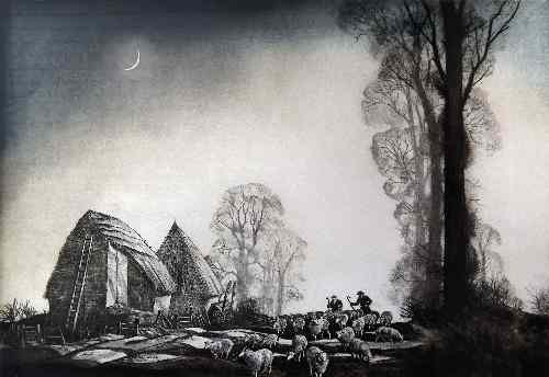 Appraisal: After Rowland Hilder - - Lithograph - Kent landscape with