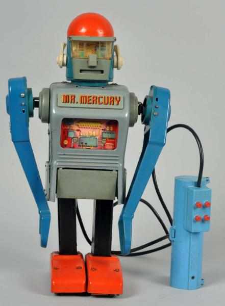 Appraisal: Marx Mr Mercury Battery-Operated Robot Toy American Remote control Missing