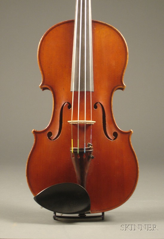 Appraisal: French Violin Emil Bonnel Rennes labeled MEDAILLES DOR ET DARGENT