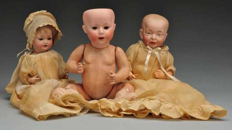 Appraisal: Lot of Character Baby Dolls Description All with German bisque