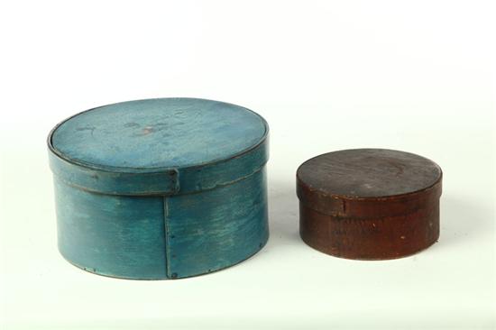 Appraisal: TWO BENTWOOD PANTRY BOXES American nd half- th century One