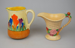 Appraisal: Clarice Cliff Bizarre 'crocus' jug cm to w a Carlton