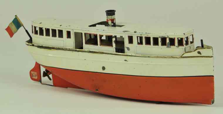 Appraisal: BING RIVER STEAM BOAT Germany circa hand painted and lithographed