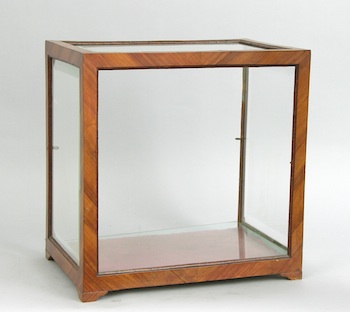 Appraisal: A Vintage Veneered Display Case American Early th Century A