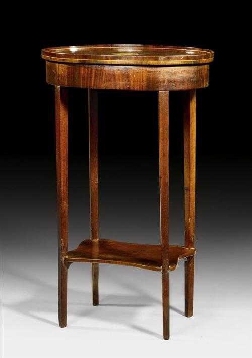 Appraisal: OVAL SIDE TABLE late Louis XVI North German th century