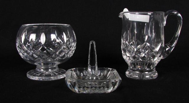 Appraisal: Waterford crystal Lismore pattern pedestal creamer and sugar bowl