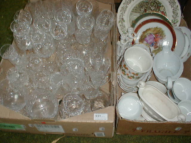 Appraisal: Various cut drinking glasses and others and a selection of