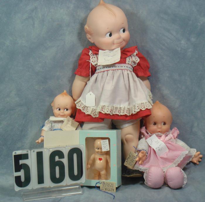 Appraisal: Kewpie doll lot to inch tall dolls Jesco Cameo name