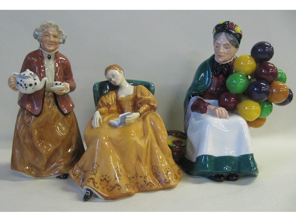 Appraisal: Three Doulton figures including Romance HN Teatime HN and The