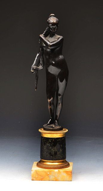 Appraisal: A PATINATED BRONZE FIGURE of Venus after the Antique the