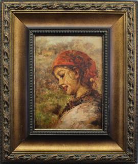 Appraisal: Vincenzo Irolli Italy - Oil on board painting of a