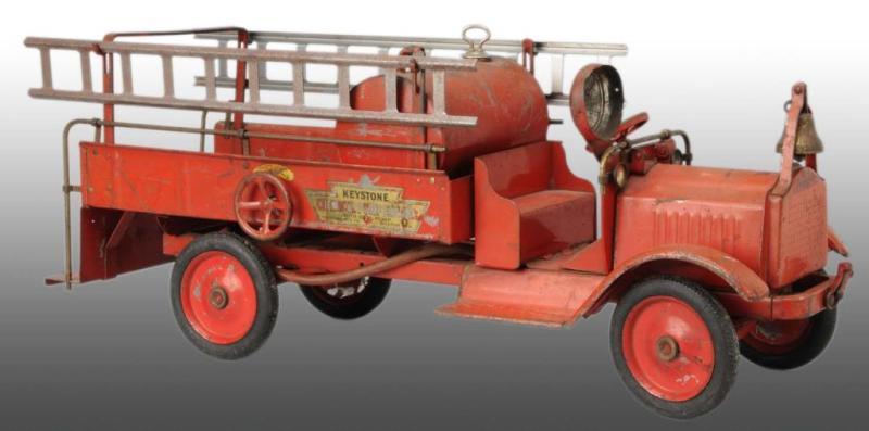 Appraisal: Pressed Steel Keystone Chemical Pump Fire Truck Description Circa Packard