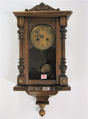 Appraisal: A SMALL AMERICAN CRAFTED WALL CLOCK having a pine and