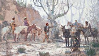 Appraisal: Study for General Crook and Geronimo by Kenneth Riley Kenneth