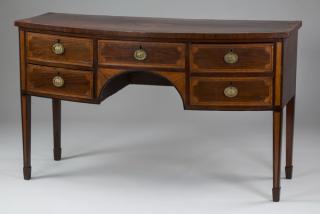 Appraisal: th c George III Sheraton style inlaid sideboard George III