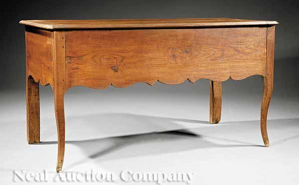 Appraisal: An Antique French Provincial Chestnut Bread Table or Dough Box