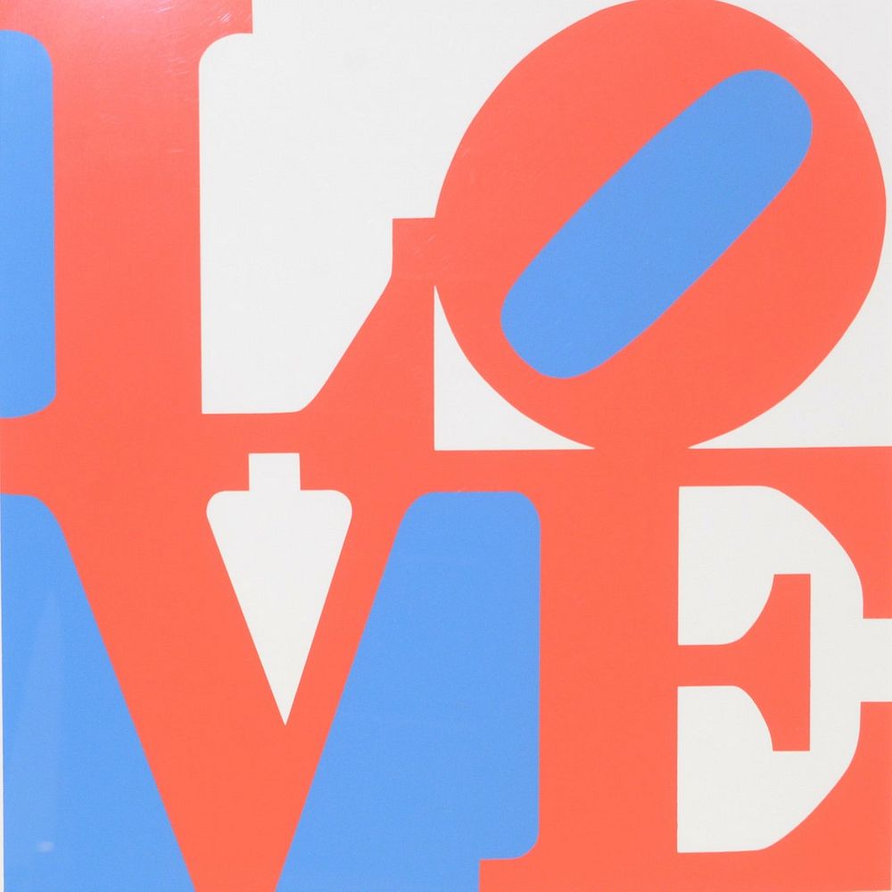 Appraisal: Robert Indiana American b Love from Book of Love screenprint