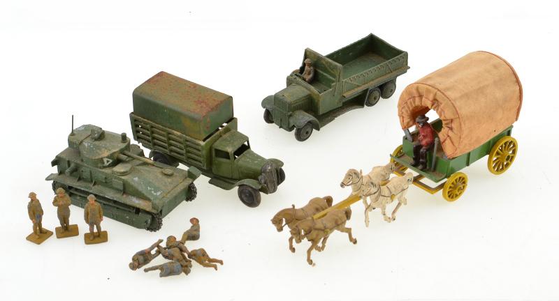 Appraisal: X UNBOXED DINKY MILITARY MODELS INCLUDING PERSONNEL CARRIER TANK AND