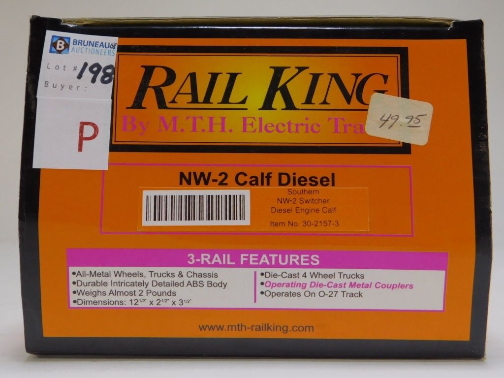 Appraisal: RAIL KING SOUTHERN NW- SWITCHER DIESEL CALF TRAIN Item no