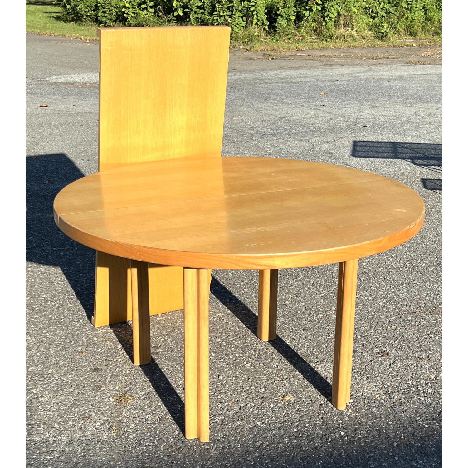 Appraisal: ALVAR AALTO H-legged Extension Dining Table Includes - inch leaf