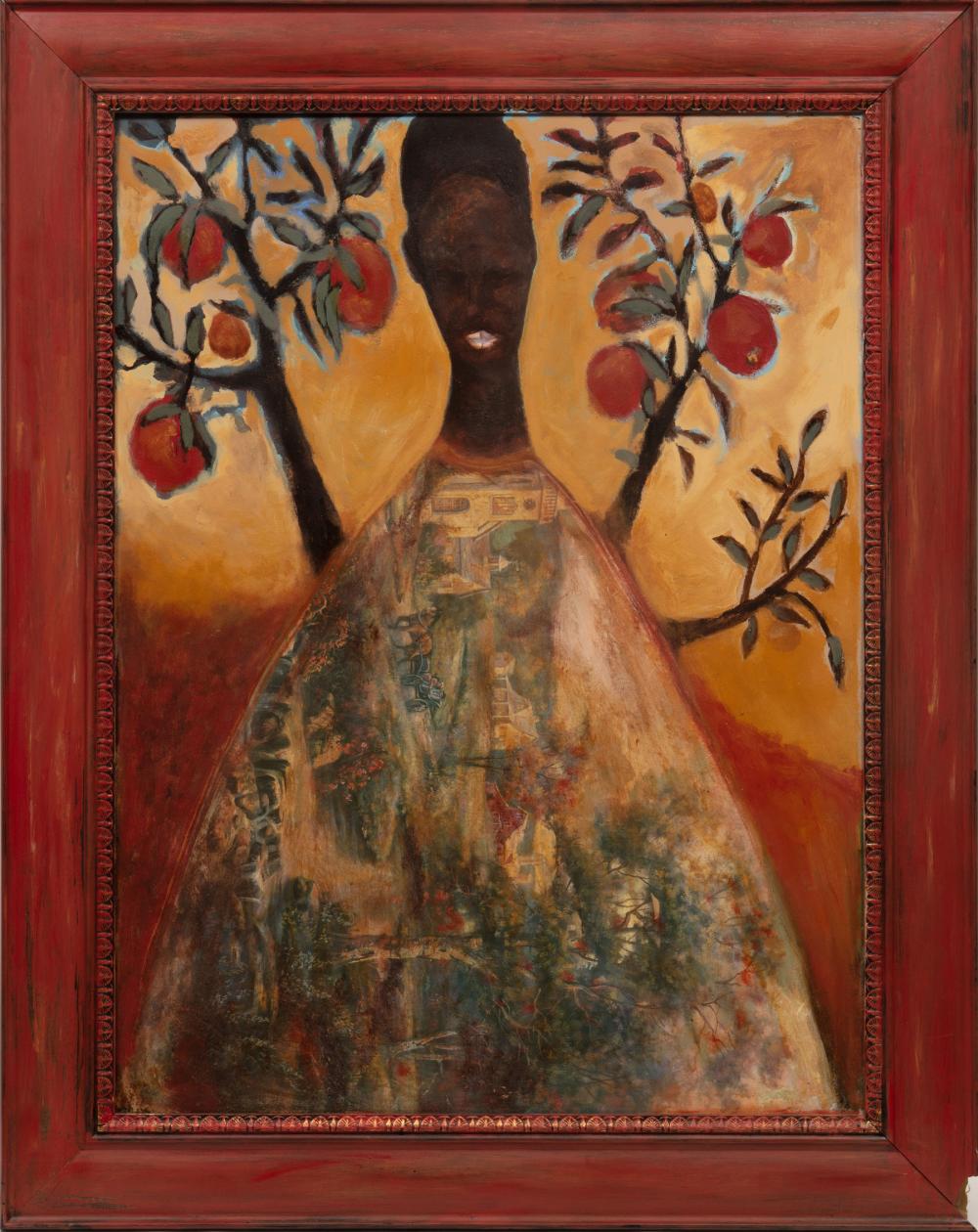 Appraisal: William Hemmerling American Louisiana - Woman with Orange Tree oil