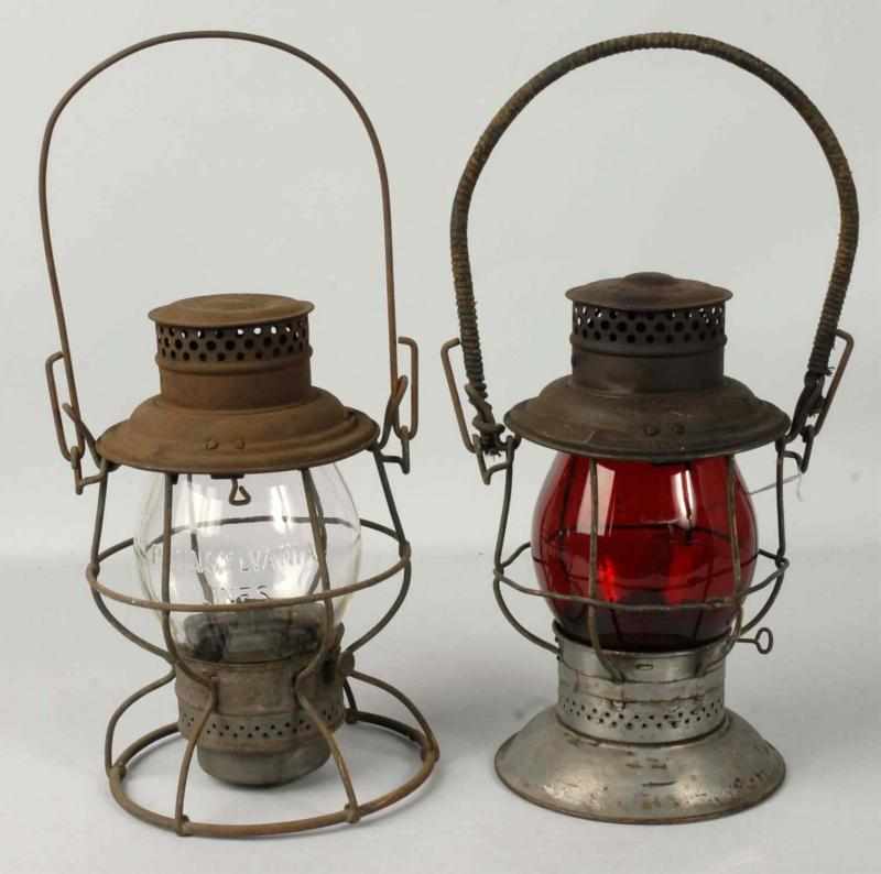 Appraisal: Lot of Adlake Railroad Lanterns Description Includes one with red