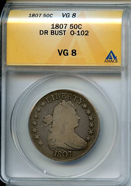 Appraisal: C Draped Bust VG ANACS O- R Deep steel-gray surfaces