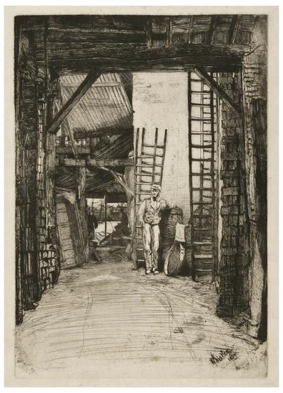 Appraisal: James A M Whistler - The Lime Burner K Etching