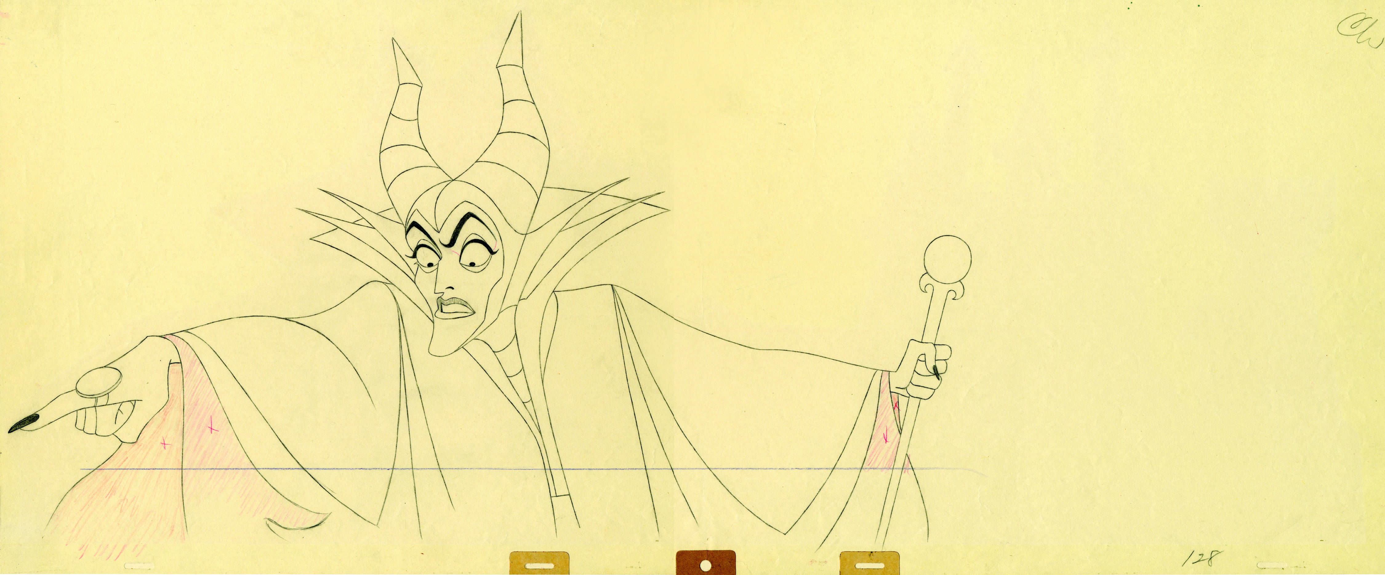 Appraisal: A Walt Disney drawing from Sleeping Beauty graphite on paper