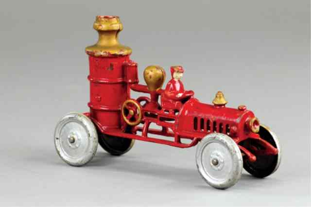 Appraisal: EARLY HUBLEY FIRE PUMPER Features slotted hood and cast on