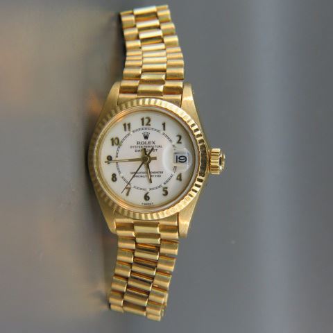 Appraisal: Rolex k Gold Ladies President Wristwatch model circa serial date