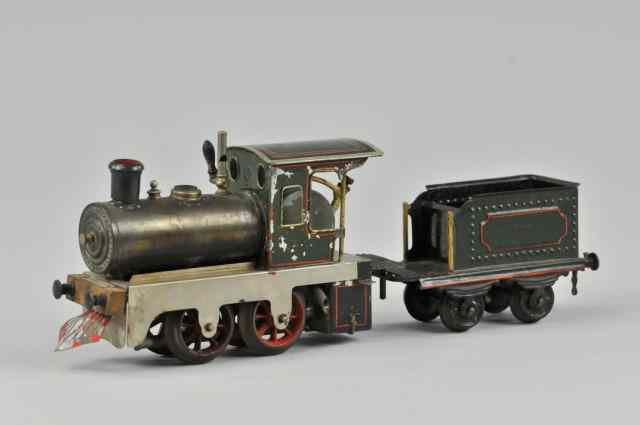 Appraisal: ERNST PLANK ''O'' GAUGE STEAM LOCOMOTIVE AND TENDER Germany -