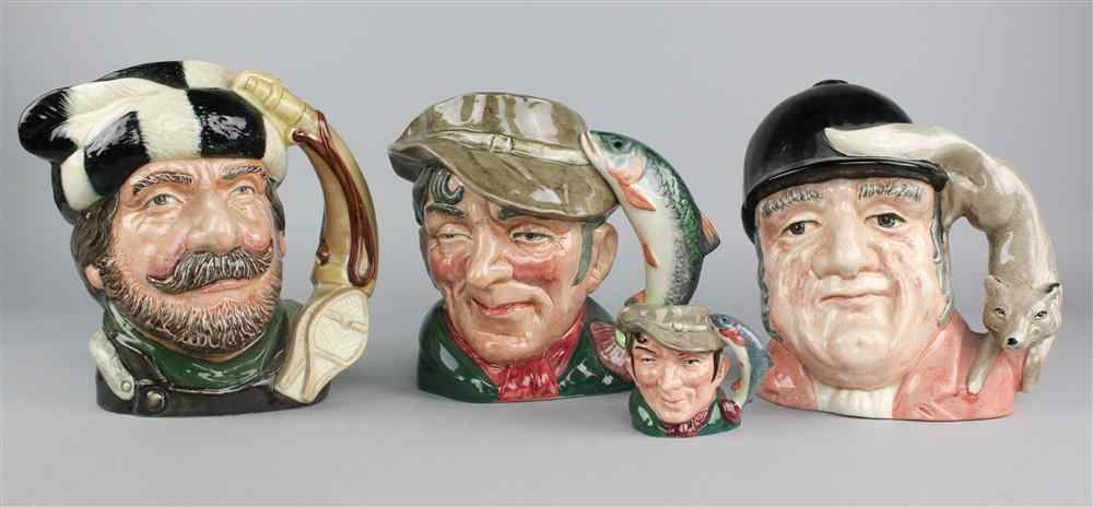 Appraisal: ROYAL DOULTON SPORTSMEN CHARACTER JUGS 'THE POACHER' D and its