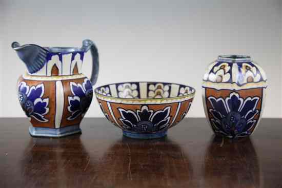 Appraisal: A group of Bursley ware Bagdad pattern wares designed by