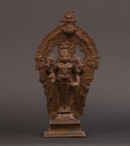 Appraisal: Indian-Hindu Standing Diety ca th Century A decorative bronze figure