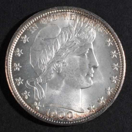 Appraisal: United States Barber type silver half dollar MS- Estimate -