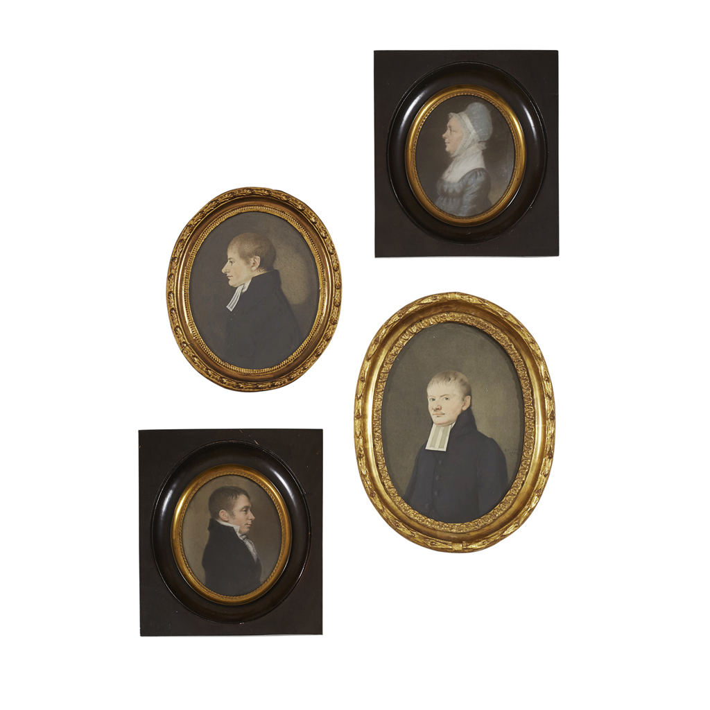 Appraisal: JOHANNES ANSPACH DUTCH - EARLY TH CENTURY two portrait miniatures