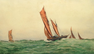 Appraisal: P A Beale BWS early th century- Brixham Trawlers and