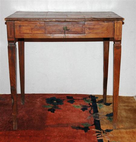 Appraisal: Italian Neoclassical Style Fruitwood Side Table Estimate -