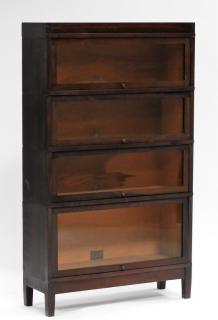 Appraisal: OHIO CIRCA A four tier mahogany barrister bookcase manufactured by