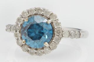 Appraisal: Lady's K White Gold Dinner Ring with a car Lady's