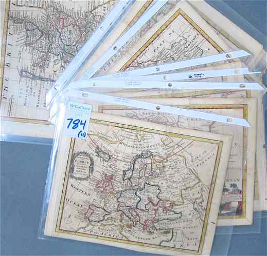 Appraisal: ELEVEN ENGRAVED MAPS ON LAID PAPER circa from ''Geography Anatomiz'd''