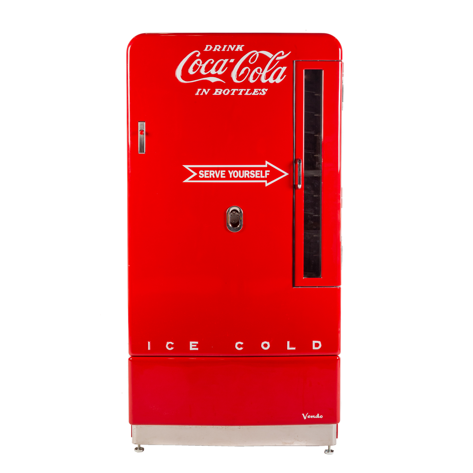 Appraisal: VENDO COCA COLA VERTICAL COOLER Vertical six case open cooler