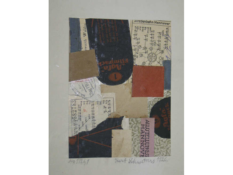 Appraisal: MANNER OF KURT SCHWITTERS GERMAN - MZ mixed media collage