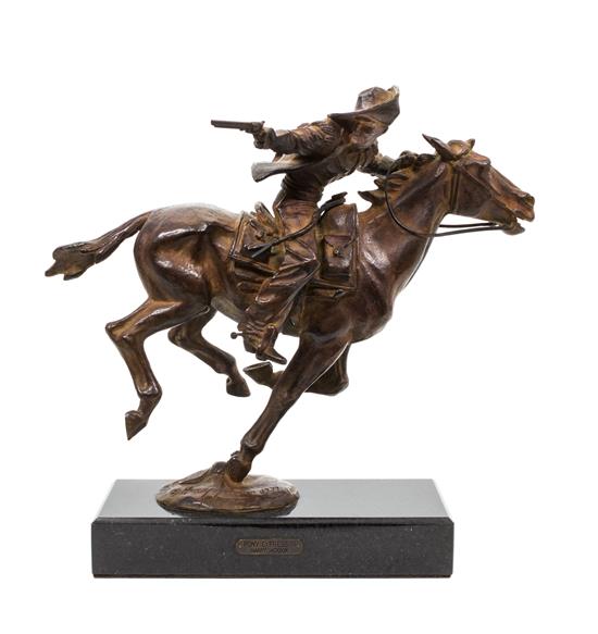 Appraisal: Sale Lot Harry Jackson American - Pony Express III bronze