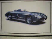 Appraisal: M A Lacey' Limited Edition print ' Mercedes-Benz SLR' Part