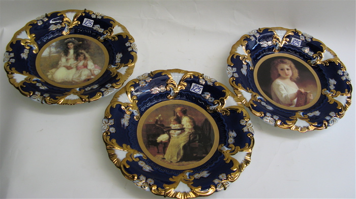 Appraisal: GROUP OF ROYAL VIENNA PORTRAIT PLATES D Each plate a